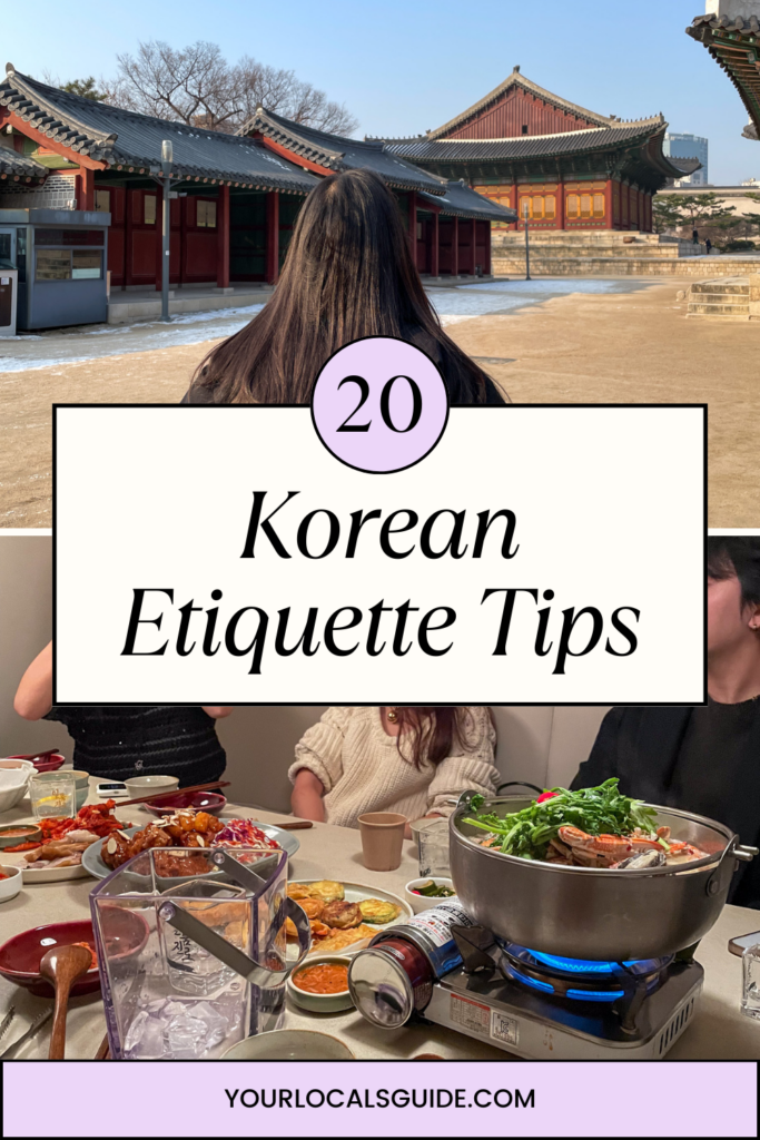 Korean etiquette and manners