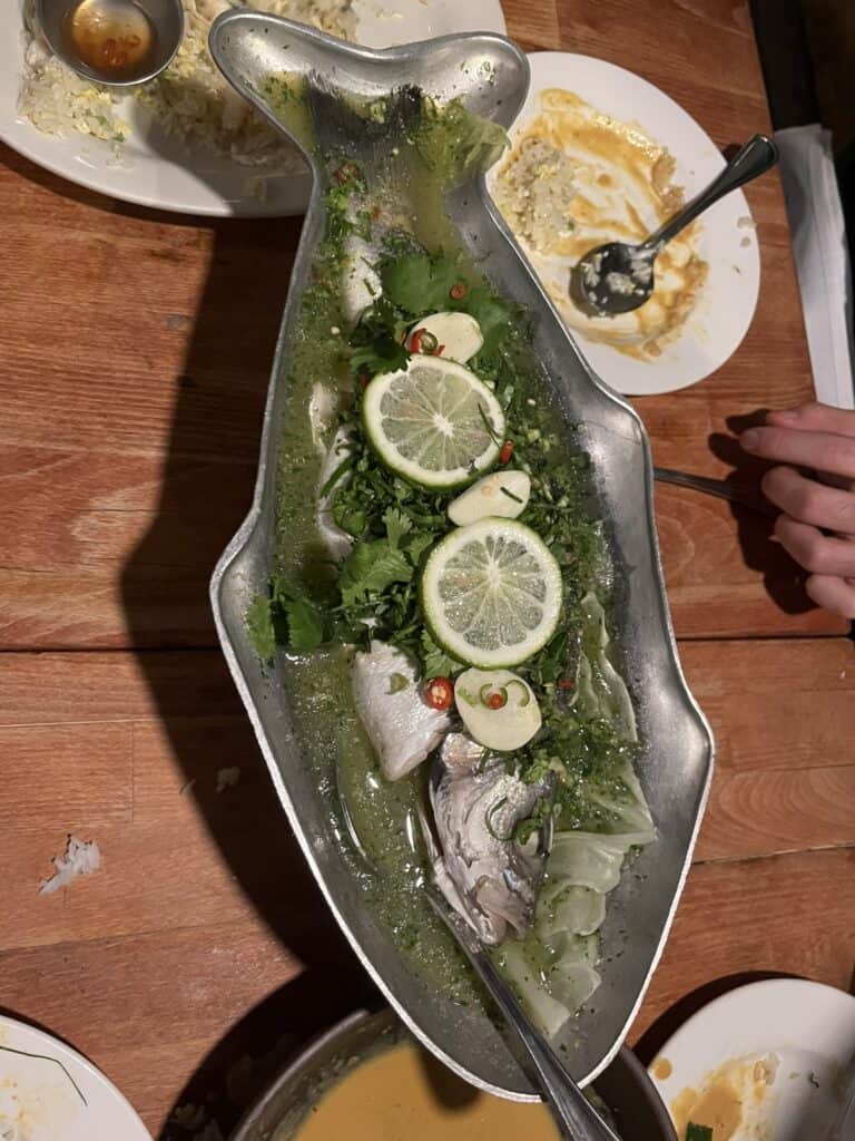 whole branzino