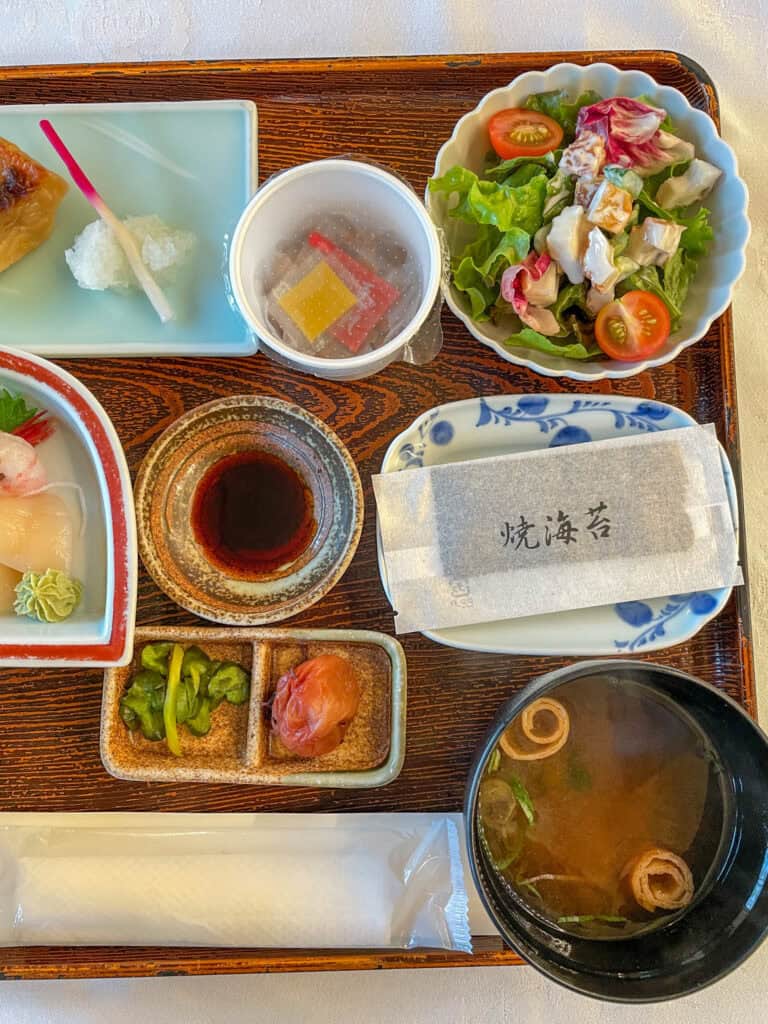 Japanese Teishoku Breakfast hotel nidom tomakomai