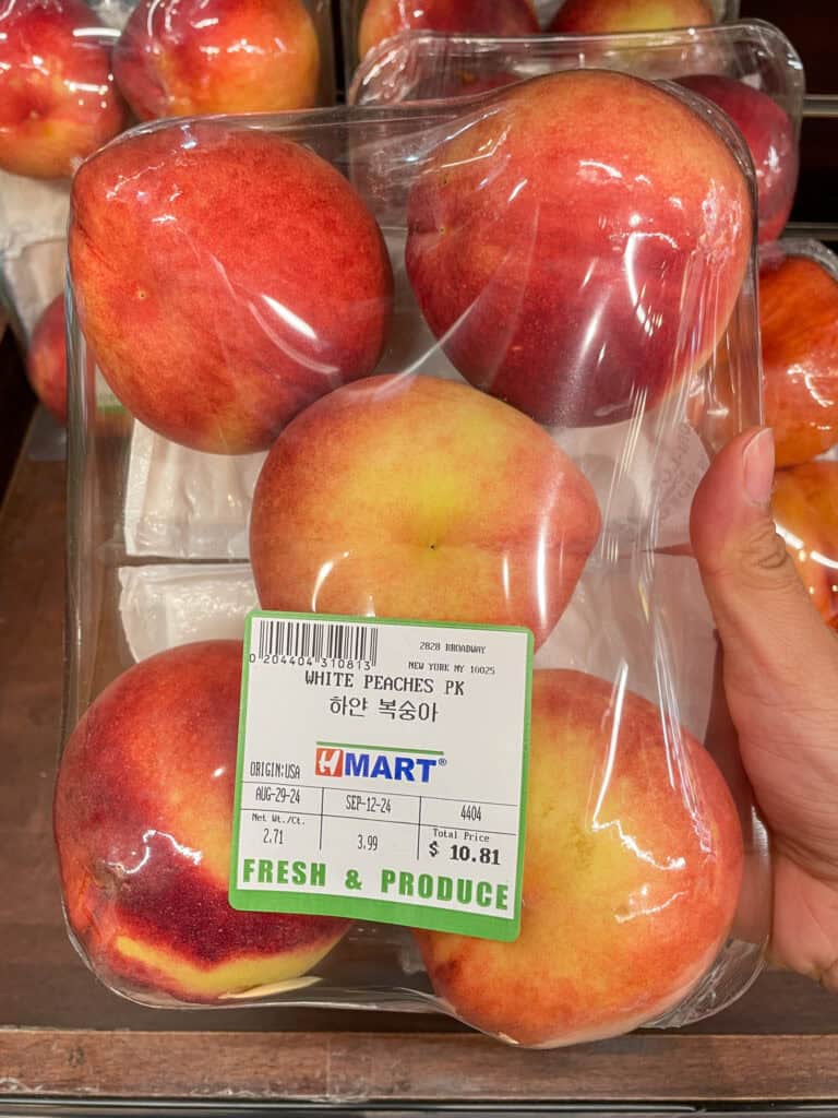 korean white peaches