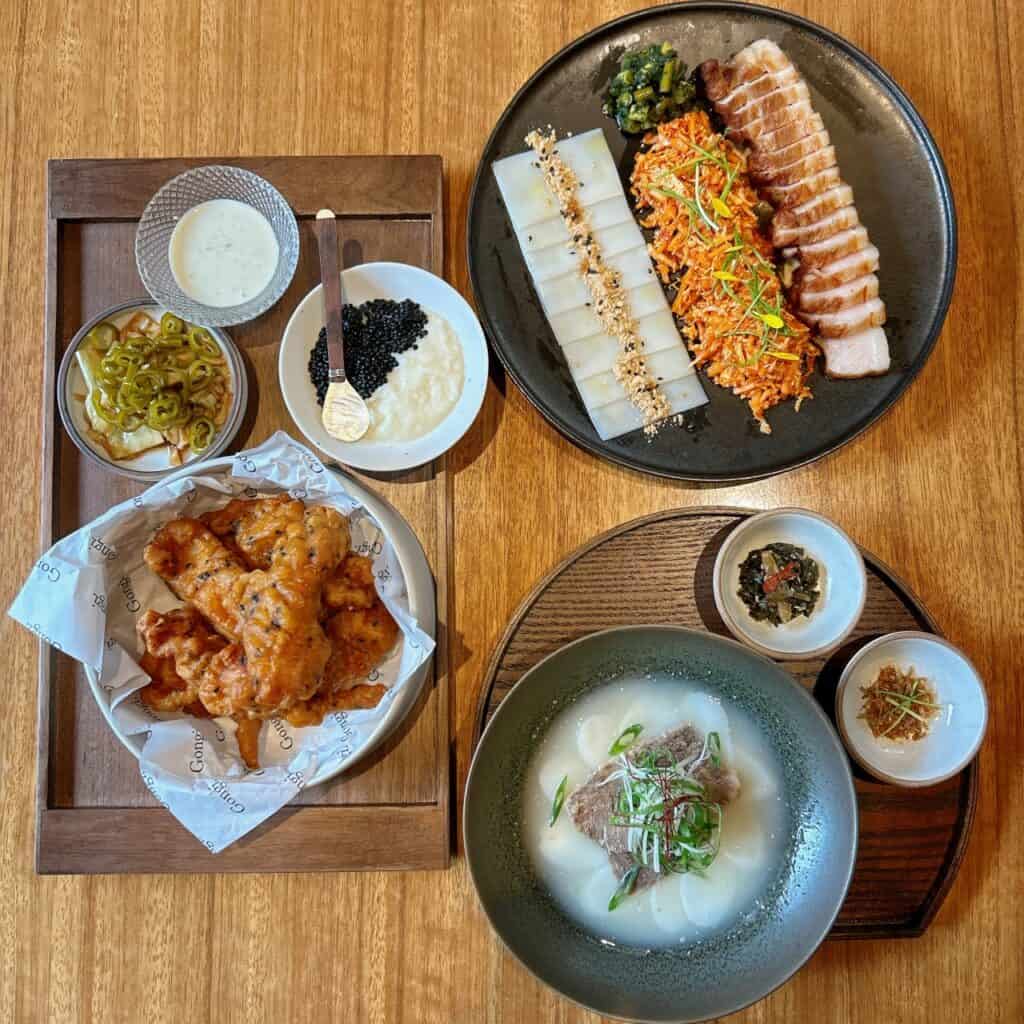 traditional korean cuisine at gongi