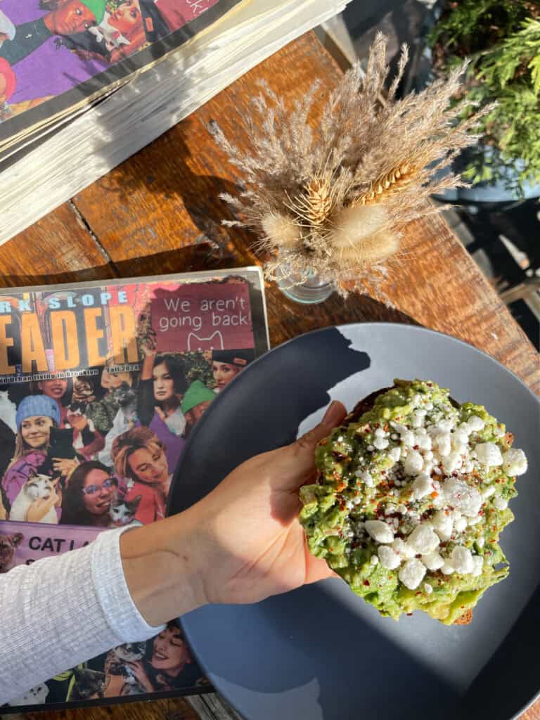 avocado toast at milk bar