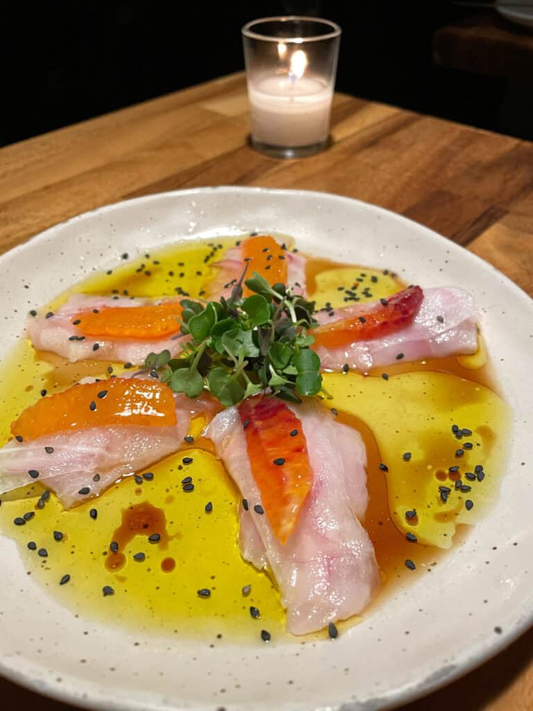 fluke crudo at haenyeo