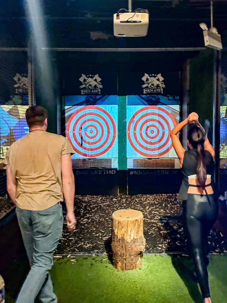 kick axe throwing