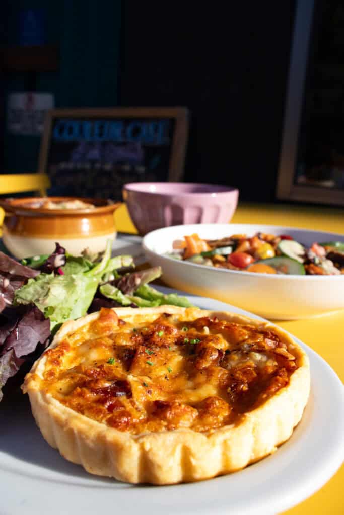 quiche here is good for the taste buds