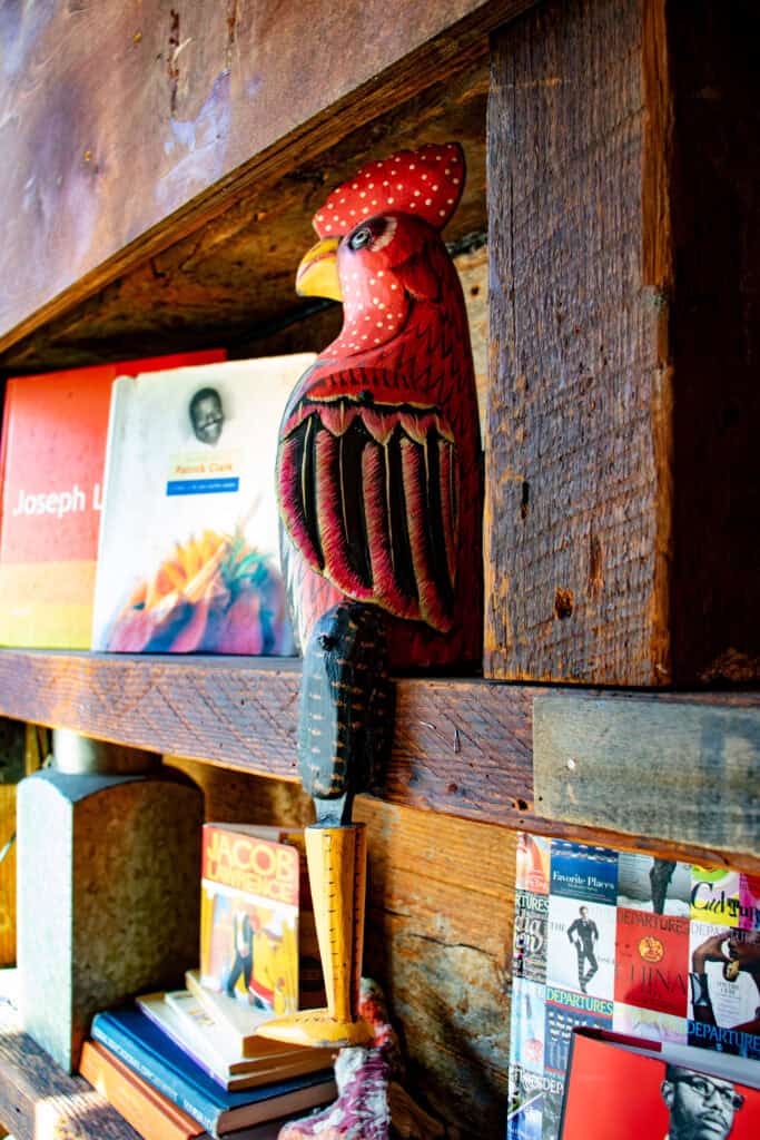 red rooster decor