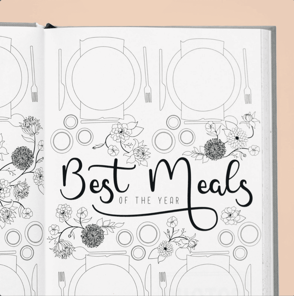 best meals bullet journal pages