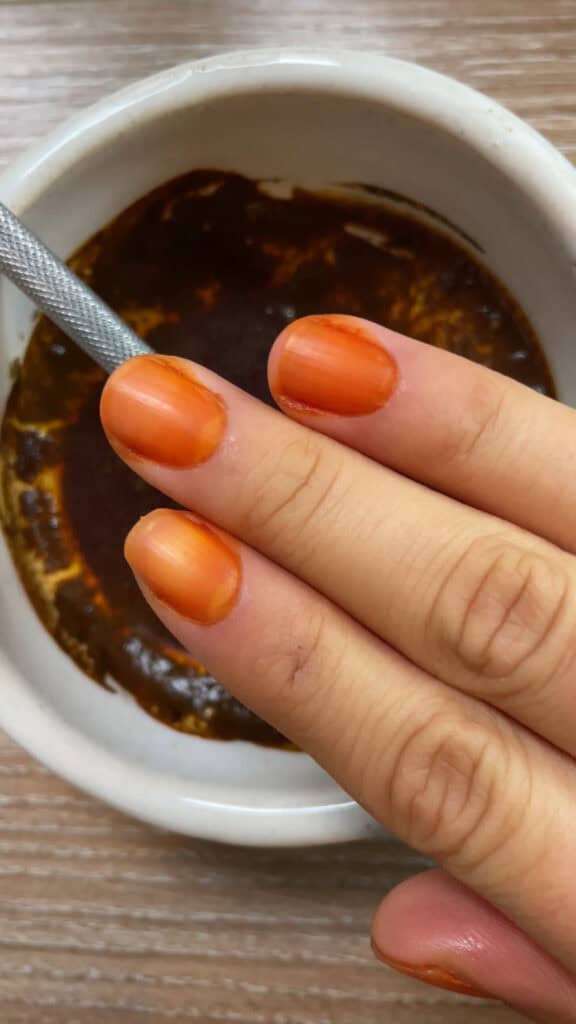 tangerine nails