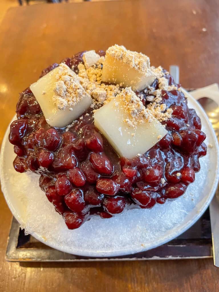 korean shaved ice bingsu